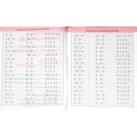 Training apparatus. Mathematics. Complex simulator grade 3. Barkovskaya N.F.-2