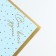 Palette packaging for flowers "with all my heart", matte, blue-gold 57 x 57 cm