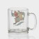 New Year's glass tea mug "Happy New Year", 320 ml, mix