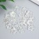 Beads for creativity plastic "Flower" set 25 pcs Transparent mother -of -pearl 1.1x1.1 cm