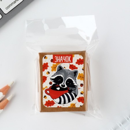 Icon in the box "Raccoon" 5 x 4 cm-7