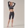 Crype female top with a long sleeve Crop Top Manica Lunga, size 46, color graphite