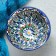 PIALA RISTAN CIRAMICA "Flowers", 8.5 cm, small cognac, mix