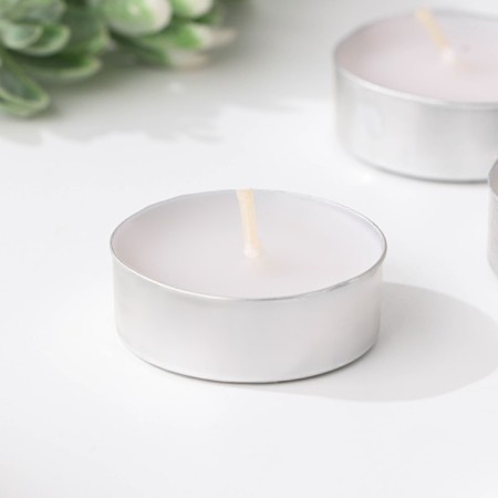 A set of tea candles, 3.8x1.6 cm, 3.5 hours, 12 g, 30 pieces, white-2