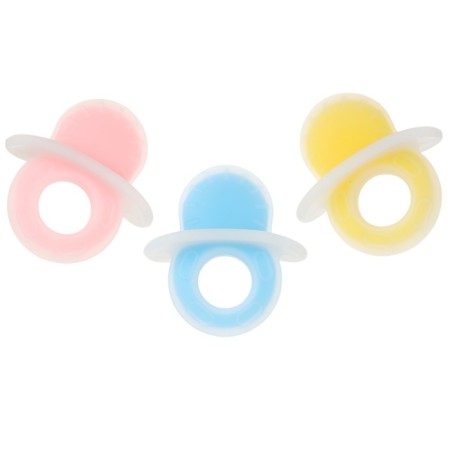 Silicone teether "dummy", color mix, crush me-17