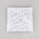 Fatin with snowflakes, with embossing, 155 cm, 11 ± 1 g/sq.m, 0.91 ± 0.1 m, white/silver color