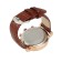 Men's watches, with a calendar, chronograph, D-4.4 cm, L-24 cm strap, brown