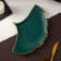Daily dish "shell", 23 × 15 cm, green color