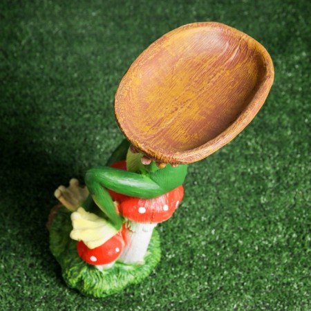 Garden figure "Drill with a tray" 20x22x36cm-1