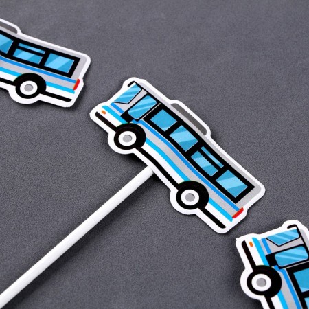 Set for decorating the Cake "Bus", in a set of 6 pcs.-1
