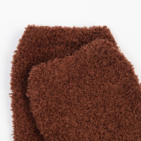 Terry socks women, brown color, size 36-39-2