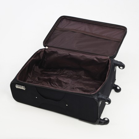 Big suitcase 28 ", a lightning department, code castle, 4 wheels, 2 outer pockets, black color-8