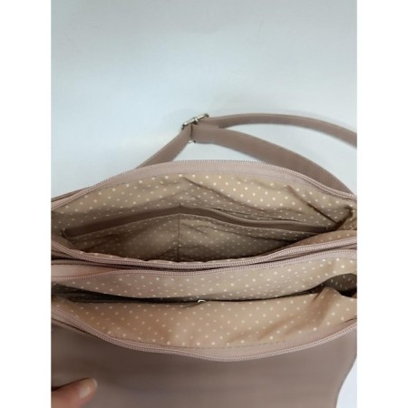 Women's bag Berta cappuccino pink flower waltz-6