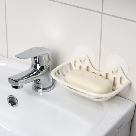 Soap dish on suction cups, 16 × 10 × 6 cm, color mix-5