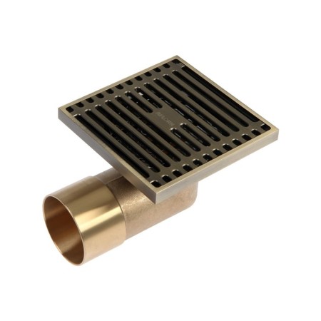 Gag Aflorn AF20610C-10, D = 50 mm, horizontal, 100x100 mm, brass, antique bronze