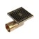 Gag Aflorn AF20610C-10, D = 50 mm, horizontal, 100x100 mm, brass, antique bronze