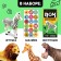 Funny Box game set "Safari", color mix