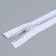 Lightning "Spiral", No. 5, detachable, automatic lock, 60 cm, white/lilac color