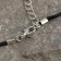 Piece on the cord "Jay", the color of black silver on the black lace, 40 cm