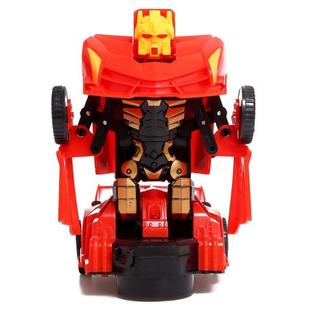 Supercar's robot toy, transforms, lighting effects, Russian voice acting, works from batteries-1