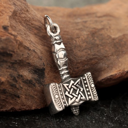 Slavic amulet-suspension "Hammer of Svaroga", 5 g, 28x15x5 mm