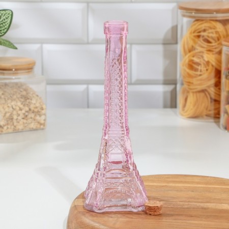 Glass bottle for oil "Paris", 250 ml, h = 24 cm, color mix