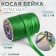 Stroke, satin, 15 mm × 132 ± 1 m, green color No. 9058