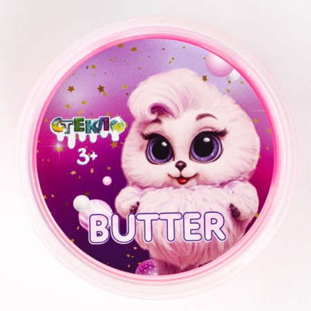 Slime "Glass", Butter series, pink, 75 g-2