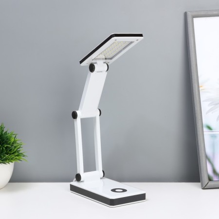 Folding table "Modern" 30XLED from bat./USB white-black. 24x7x12.5 cm Risalux