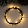 Garland "thread" 10 m Rosa, IP20, black thread, 100 LED, glow warm white, 12 V