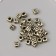 Beads for creativity plastic "Russian letters on a cube" gold set 20 grams 0.6x0.6 cm