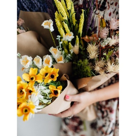 Artificial flower "Eremurus Field", height 75 cm, yellow color-3