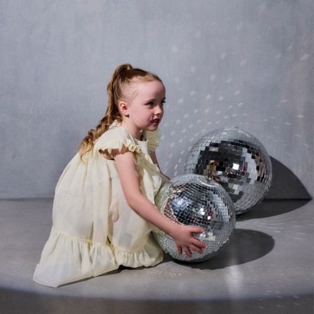 Платье для девочки MINAKU: PartyDress, цвет молочный, рост 122 см-9