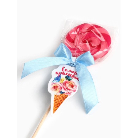 Lollice on the stick "The most beautiful", taste: Raspberry, 15 g.-4