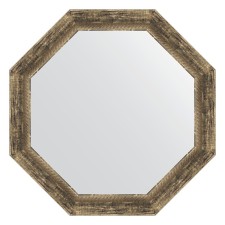 Mirror in the baguette frame, an old tree with weaving 70 mm, 68x68 cm