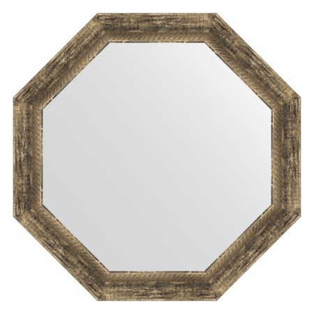 Mirror in the baguette frame, an old tree with weaving 70 mm, 68x68 cm