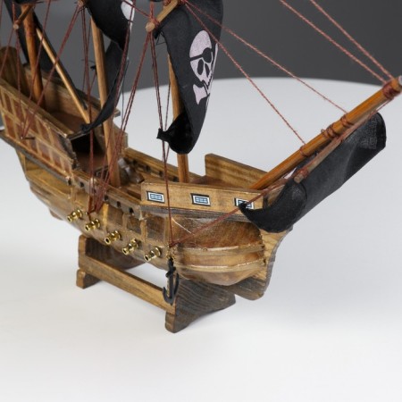 Ship "Whida", 33x8x29 cm, pirate, black sails-2