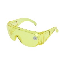 Protective scrap glasses, yellow, open type, shockproof material