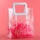 Gift package from PVC, white, 25 x 28 x 15 cm