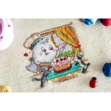 Embroidery set "Sweet output" 10 × 10 cm-3