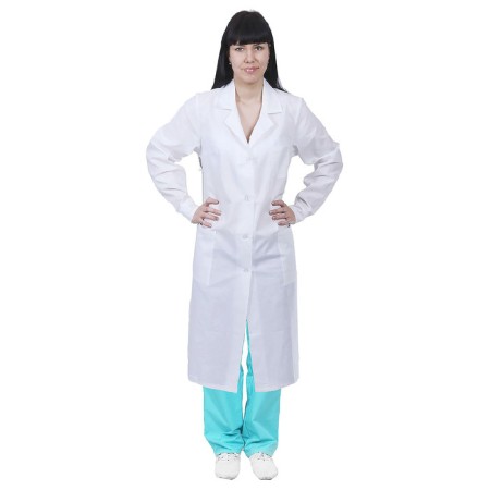 Women's bathrobe, GOST, p. 44-46, height 158-164 cm, white color