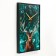Carty clock is wall-mounted, interior "deer", smooth move, 57 x 35 x 4 cm