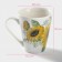Porcelain share mug "Sunflower", 320 ml, white color