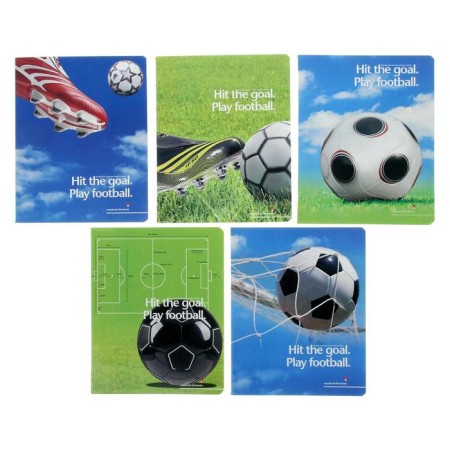Notebook of 48 sheets in the Football Game cage, cardboard cover, UV-lak, mix
