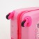 Small suitcase 16 "on lightning, pink color