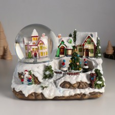 Souvenir Polystone Water Ballion Music, Light 