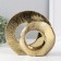 Souvenir Ceramics "Abstraction. Two rings" gold 23.5x7x21 cm