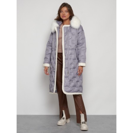 Coat insulated winter female, size 52, color gray-22