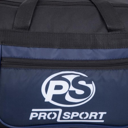 Sports bag with lightning, 3 outer pockets, black/blue color-2