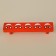 Nursery bracket Kid 013, "Machine", m/o 96 mm, rubber, red